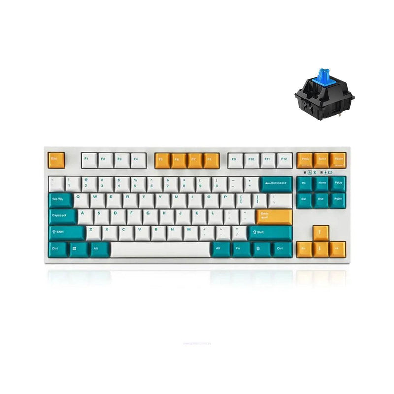 Leopold FC750RBT 87 Keys High-End Mechanical Bluetooth Keyboard (Milk Turquoise) (Blue Switch) (FC750RBTC/EMTPD(Y)) - DataBlitz