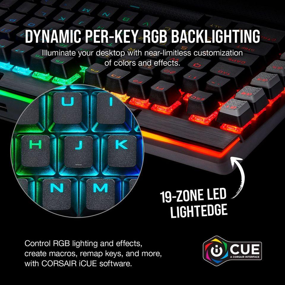 CORSAIR GAMING K95 RGB PLATINUM XT MECHANICAL GAMING KEYBOARD CHERRY MX SPEED (SILVER) - DataBlitz