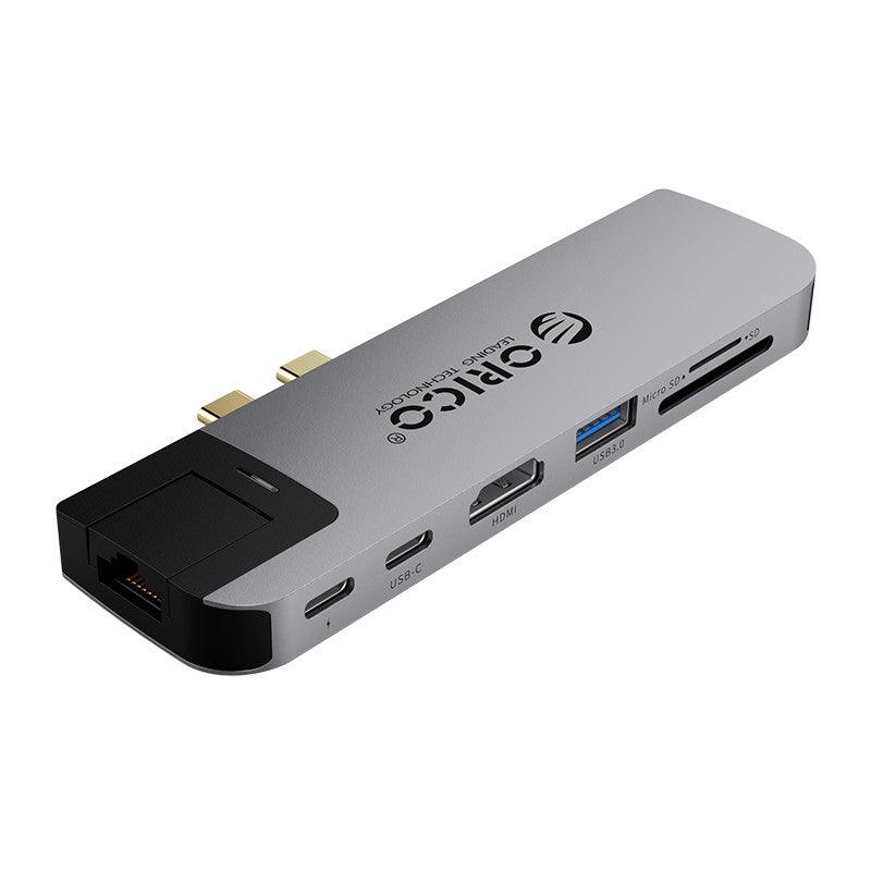 ORICO Type-C 8-IN-1 Multi-Function Adapter (Grey) (2CT-8HR) - DataBlitz