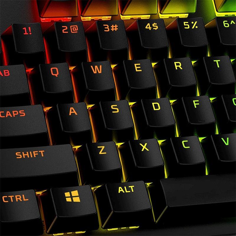 HyperX Double Shot PBT Keycaps (Black) - DataBlitz