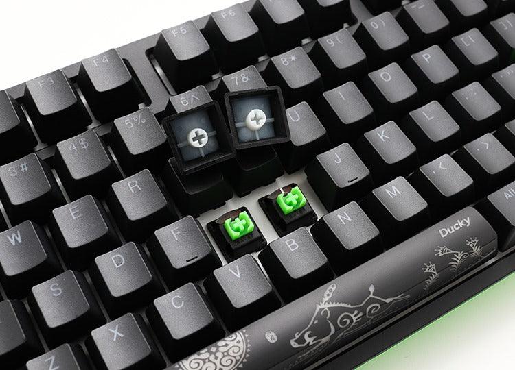 DUCKY ONE 2 RGB RAZER EDITION MECHANICAL KEYBOARD GREEN SWITCH (DKON1808ST-RGUSPDAZT1) - DataBlitz