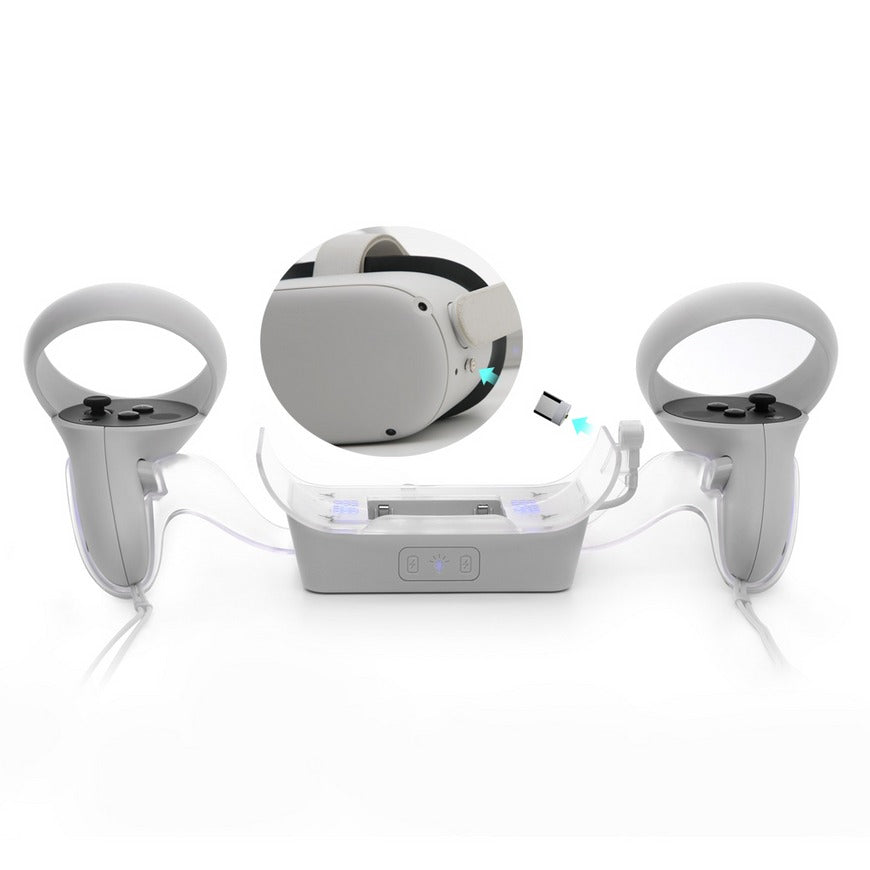Dobe VR Charger For Oculus/ Meta Quest 2 Headset And Controller