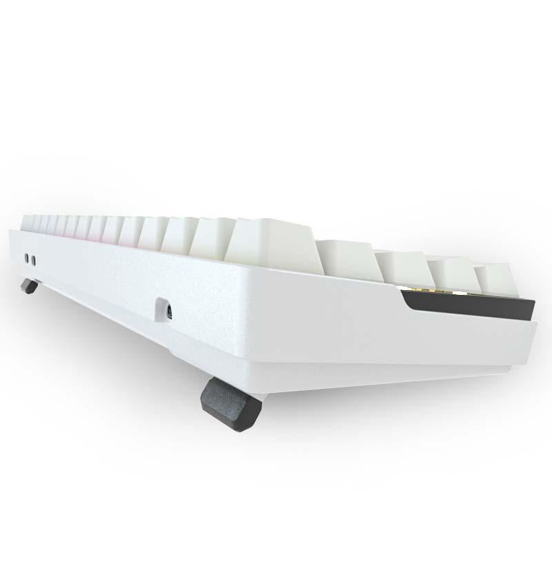 KEMOVE DK61 SNOWFOX WHITE HOT-SWAPPABLE RGB BACKLIT WIRED/BLUETOOTH MECHANICAL KEYBOARD (GATERON RED SWITCH) - DataBlitz