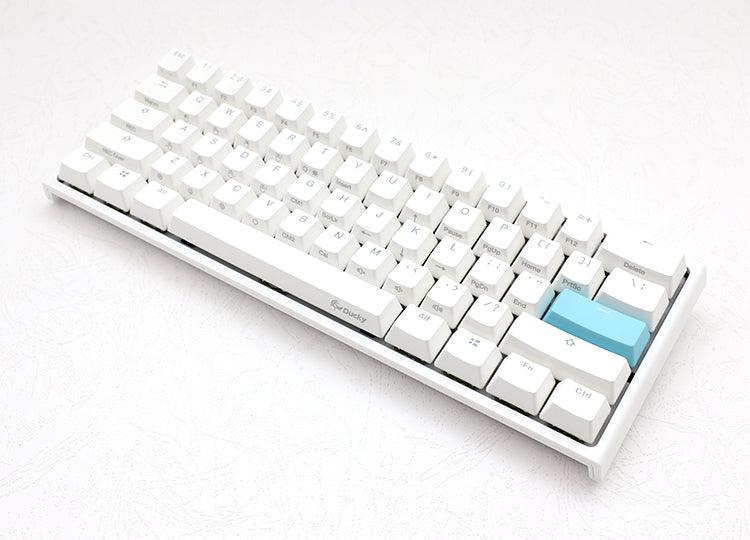 DUCKY ONE 2 MINI WHITE CASE RGB LED PBT DOUBLE SHOT MECHANICAL KEYBOARD (CHERRY MX RGB BLUE SWITCH) (DKON2061ST-CUSPDWWT1) - DataBlitz