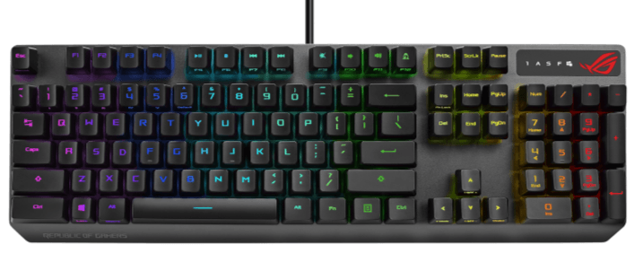 ASUS ROG STRIX SCOPE RX OPTICAL MECHANICAL GAMING KEYBOARD (RED) (XA05) - DataBlitz