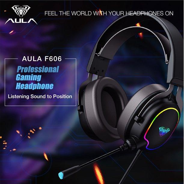 Aula Wind F606 RGB Wired Gaming Headset With Noise Cancelling Microphone - DataBlitz