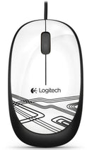 LOGITECH M105 PRECISION CORDED MOUSE (WHITE) - DataBlitz