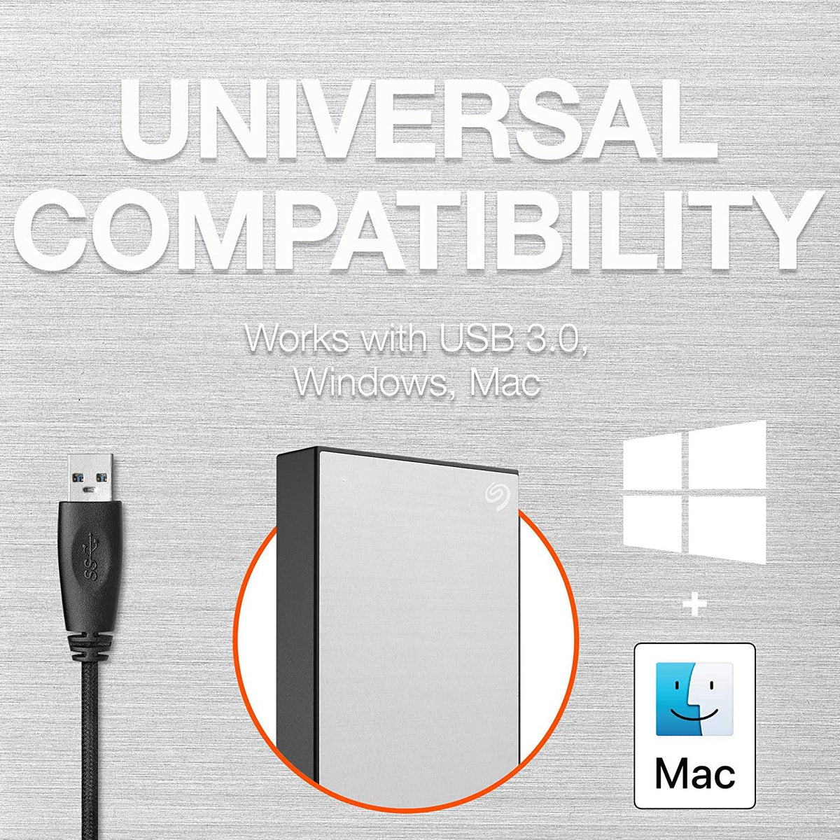 SEAGATE ONE TOUCH 1TB PORTABLE HDD WITH PASSWORD PROTECTION (SILVER) - DataBlitz