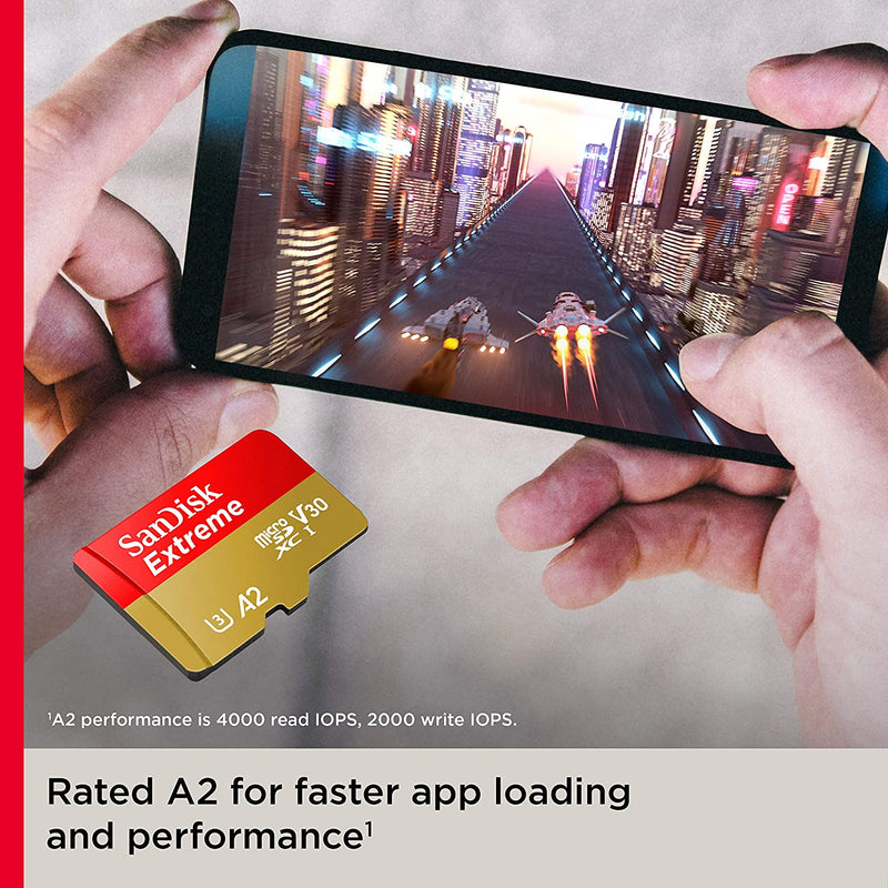 Sandisk Extreme 512GB 190MB/S UHS-I MicroSDXC Card