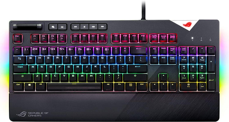 ASUS ROG STRIX FLARE XA01 MX CHERRY MECHANICAL GAMING KEYBOARD (RGB RED) - DataBlitz
