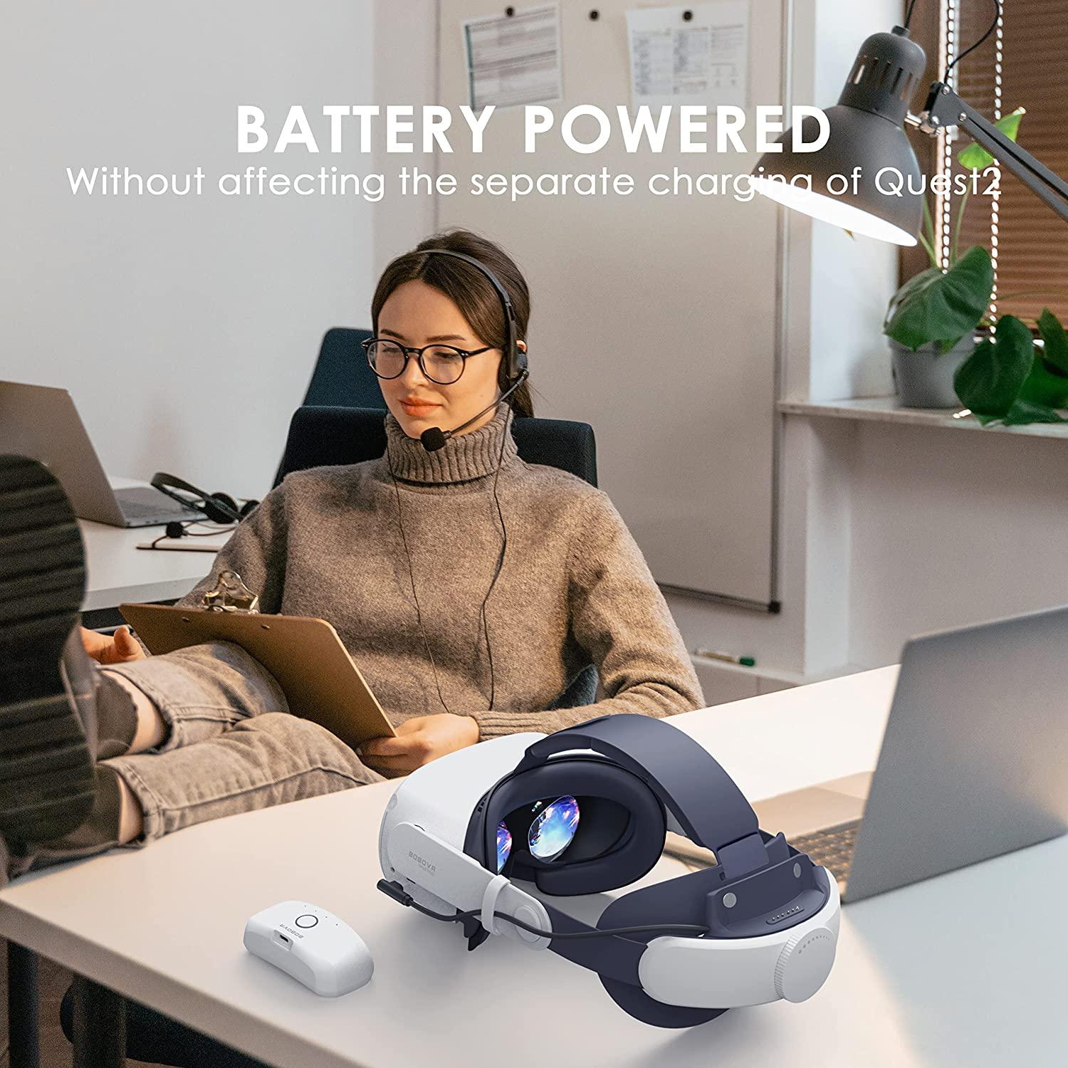 BOBOVR M1 Plus Head Strap With Battery Compatible With Oculus Quest 2 (M1 Plus-1) - DataBlitz