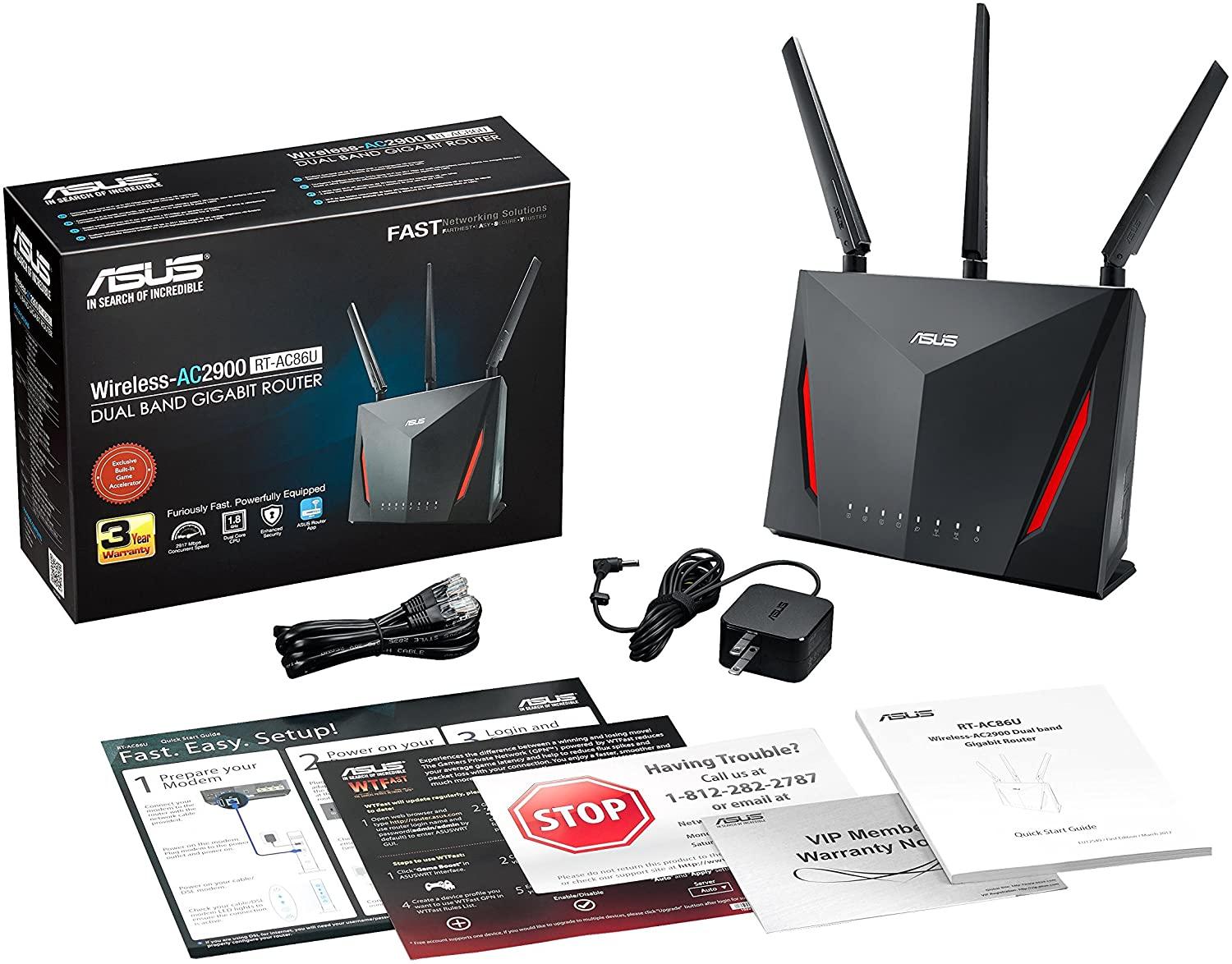 ASUS RT-AC86U WIRELESS-AC2900 DUAL-BAND GAMING ROUTER - DataBlitz