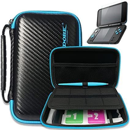 DOBE 2DS NEW LL 3-IN-1 PROTECTIVE KIT (BLACK/BLUE) (TYD-055) - DataBlitz