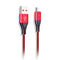 Motivo H21 Data Cable Braided Wire 120CM Micro USB (Red) (S0008) - DataBlitz