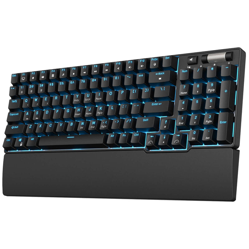 ROYAL KLUDGE RK96 Tri-Mode RGB 96 Keys Hot Swappable Mechanical Keyboard Black (Brown Switch) - DataBlitz