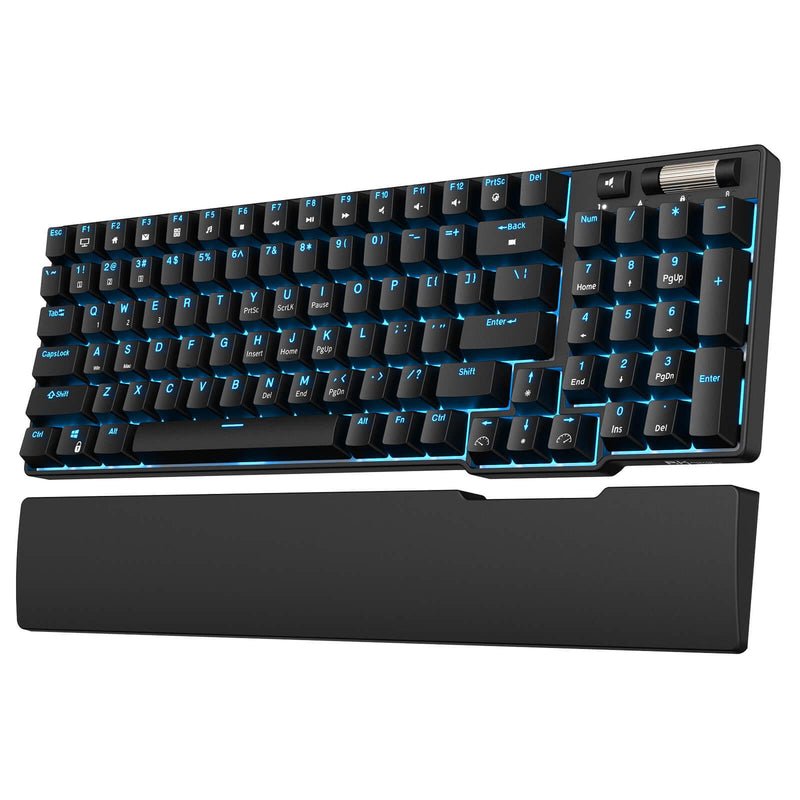 ROYAL KLUDGE RK96 Tri-Mode RGB 96 Keys Hot Swappable Mechanical Keyboard Black (Brown Switch) - DataBlitz