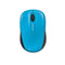 Microsoft 3500 Wireless Mobile Mouse (Cyan Blue) (GMF-00275)
