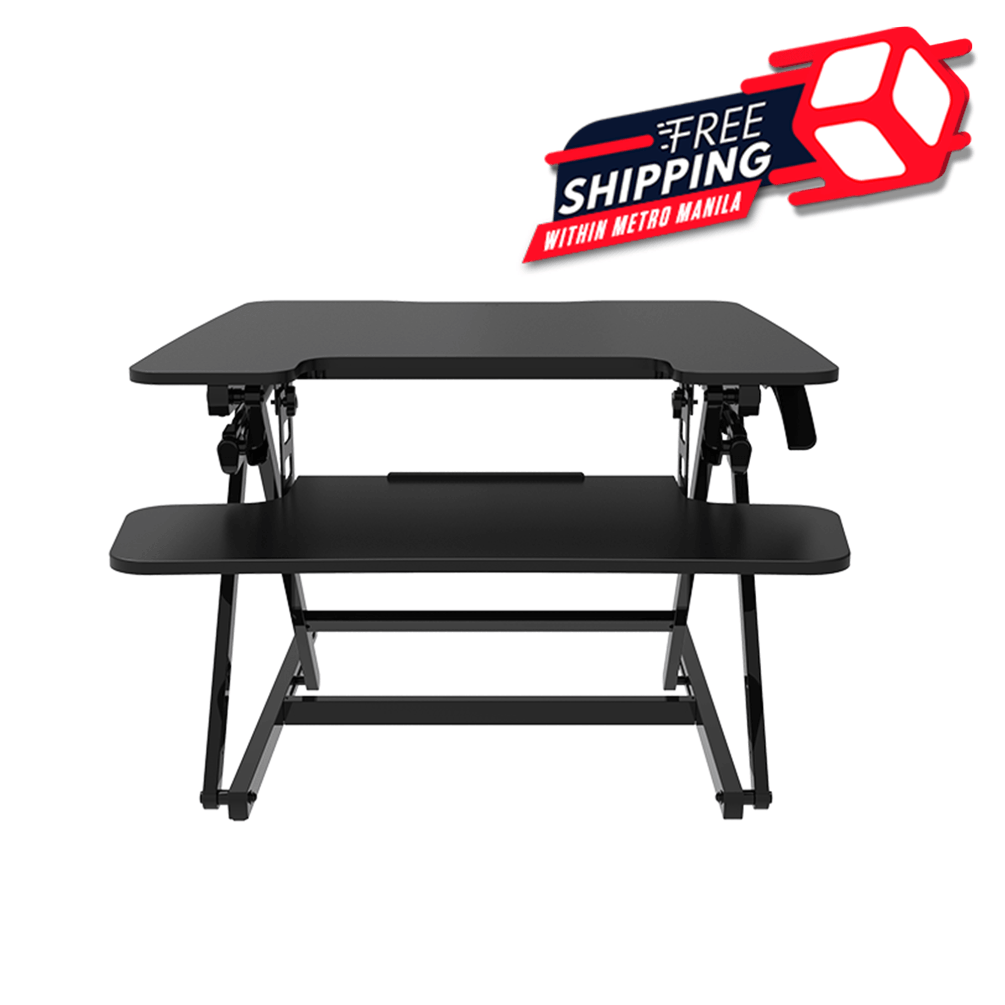 FLEXISPOT STANDING DESK CONVERTER 27-INCHES (M8-BLACK) - DataBlitz
