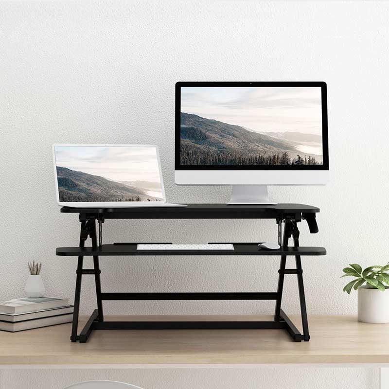 FLEXISPOT STANDING DESK CONVERTER 35-INCHES (M8M-BLACK) - DataBlitz