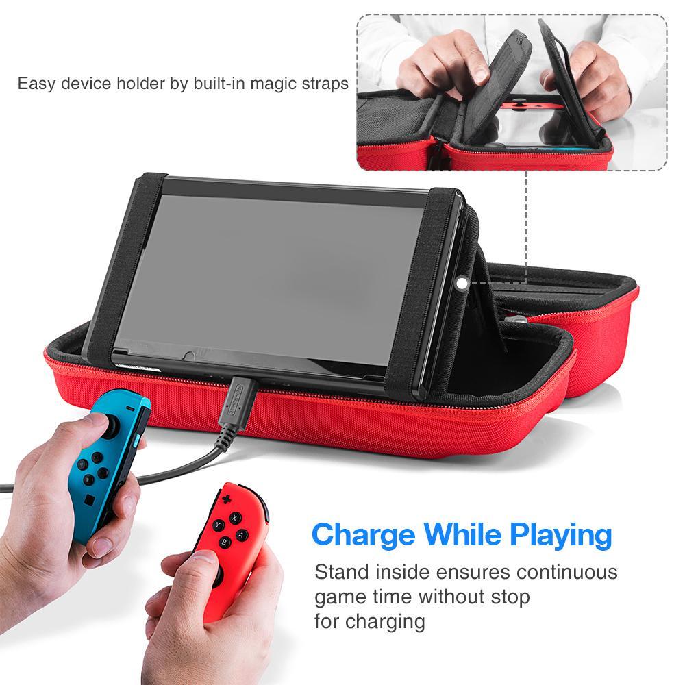 TOMTOC NSW TRAVEL PROTECTIVE CASE DESIGNED FOR N-SWITCH (RED) (A05-5R01) - DataBlitz