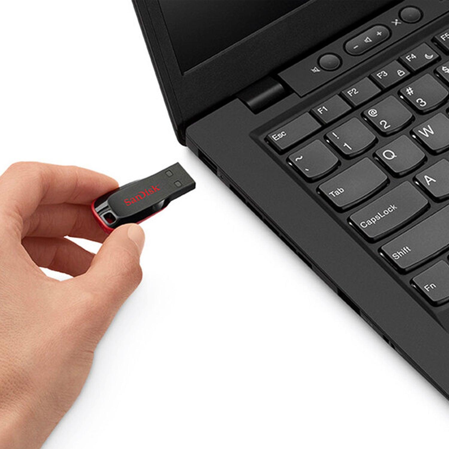SANDISK CRUZER BLADE USB FLASH DRIVE 32GB (BLK) - DataBlitz