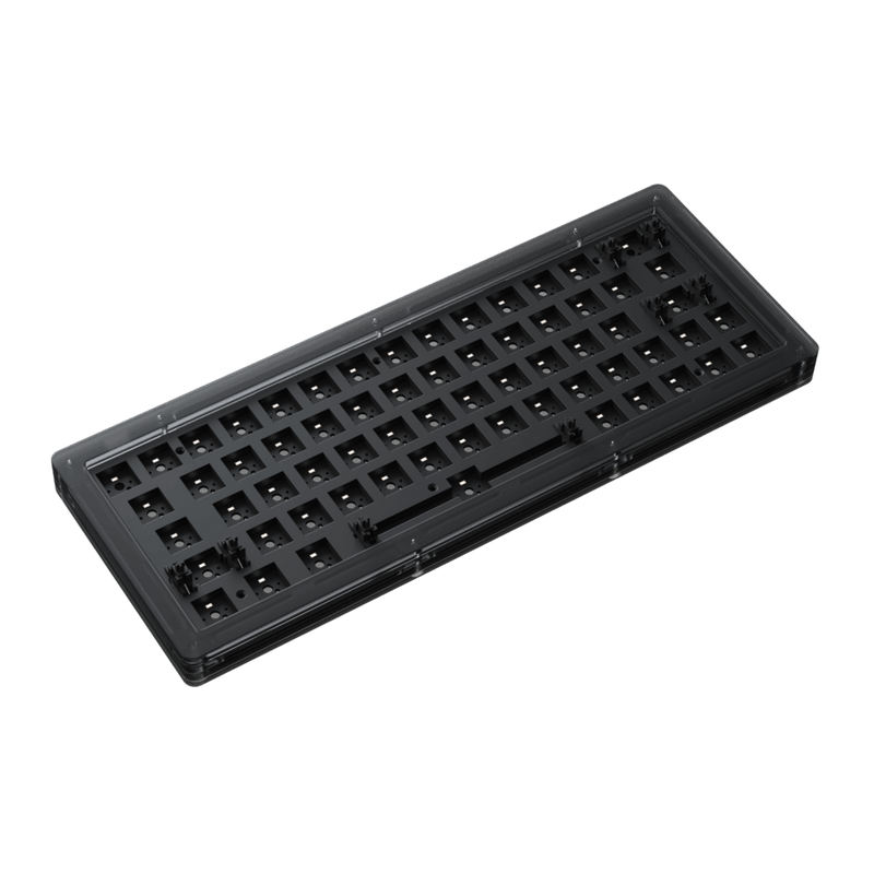 AKKO ACR64 RGB MECHANICAL KEYBOARD DIY KIT HOT-SWAPPABLE SOCKET GASKET MOUNT WITH 64-KEY LAYOUT ACRYLIC CASE (BLACK) - DataBlitz