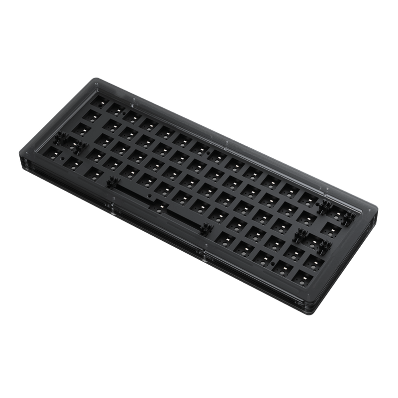 AKKO ACR64 RGB MECHANICAL KEYBOARD DIY KIT HOT-SWAPPABLE SOCKET GASKET MOUNT WITH 64-KEY LAYOUT ACRYLIC CASE (BLACK) - DataBlitz