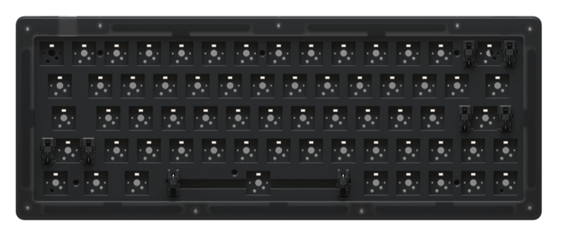 AKKO ACR64 RGB MECHANICAL KEYBOARD DIY KIT HOT-SWAPPABLE SOCKET GASKET MOUNT WITH 64-KEY LAYOUT ACRYLIC CASE (BLACK) - DataBlitz
