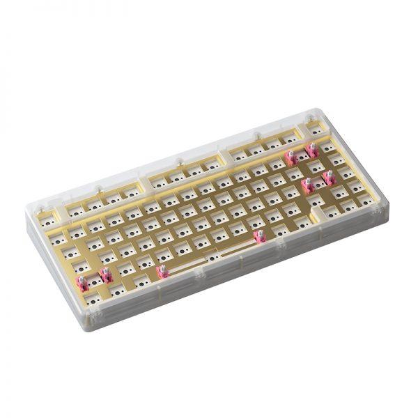 AKKO ACR Top 75 Kit RGB Hot-Swappable Mechanical Keyboard DIY Kit With Top Mount Stracture (White) (Acrylic) - DataBlitz