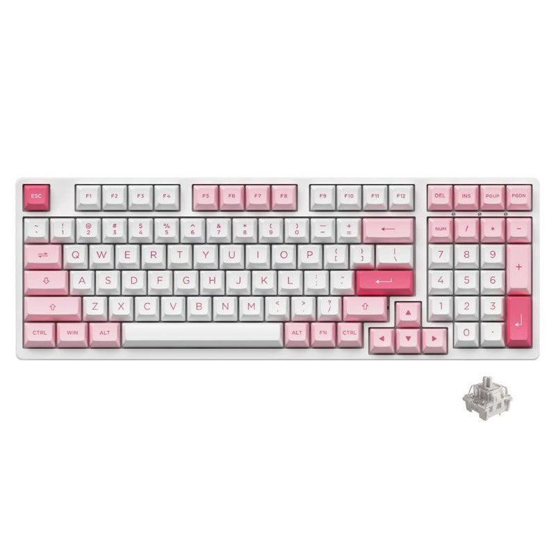 AKKO Prunus Lannesiana 3098B Multi-Modes RGB Mechanical Keyboard (AKKO CS Vintage White) - DataBlitz