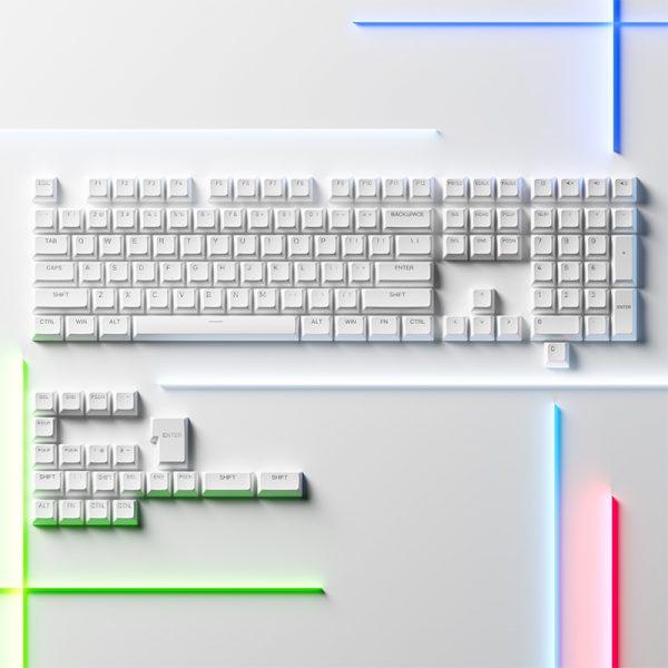 AKKO Shine-Through Keycaps Set ASA (White) - DataBlitz