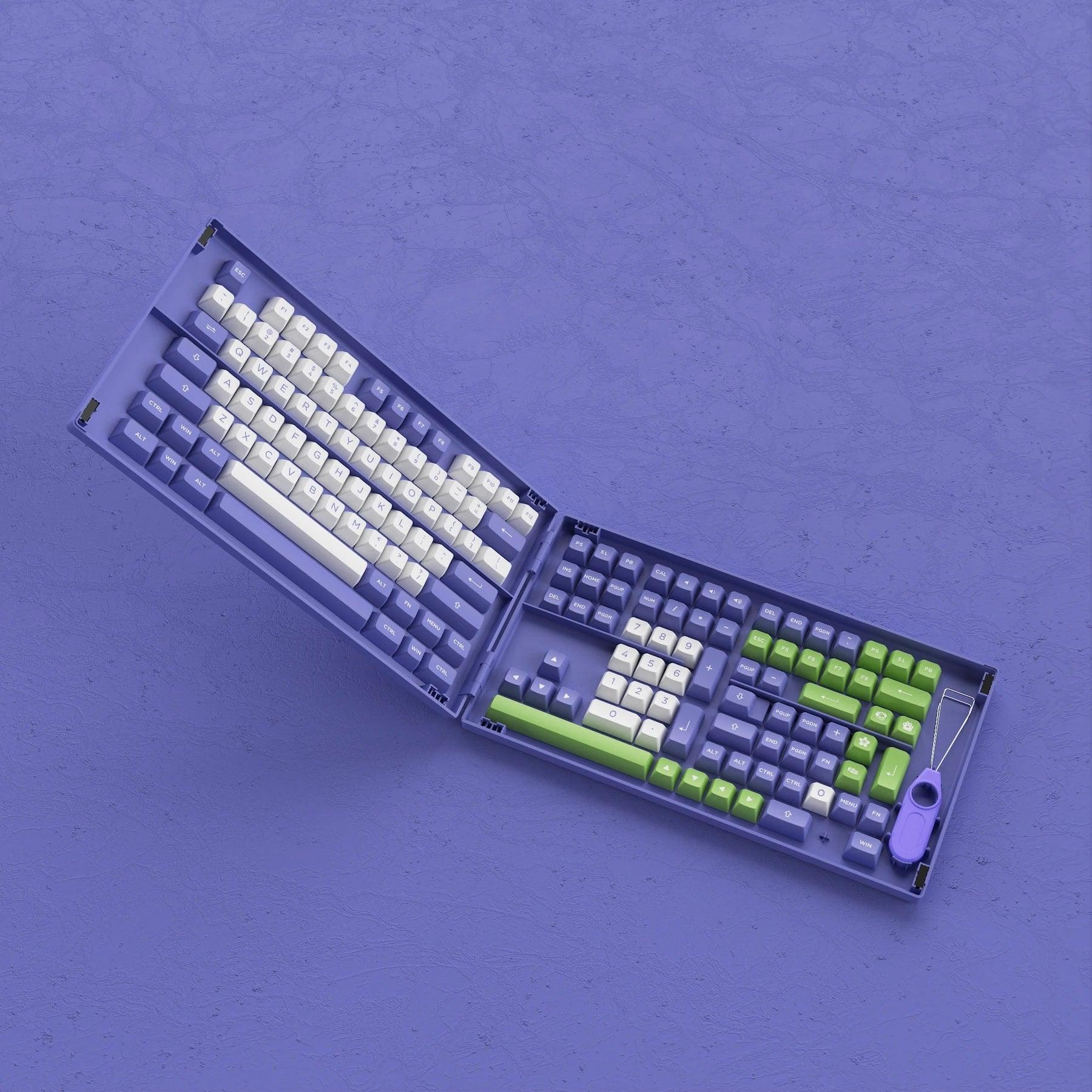 AKKO PERIWINKLE VERY PERI FULL KEYCAPS SET ASA 197 KEYS - DataBlitz