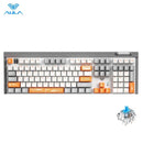 Aula Wind F3050 109-Keys 2.4G+Wired Hot-Swappable Mechanical Gaming Keyboard (Grey) (Blue Switch) - DataBlitz