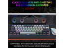 E-YOOSO Z-11 RGB 61 Keys Hot Swappable Mechanical Keyboard Gray/Black (Red Switch) - DataBlitz