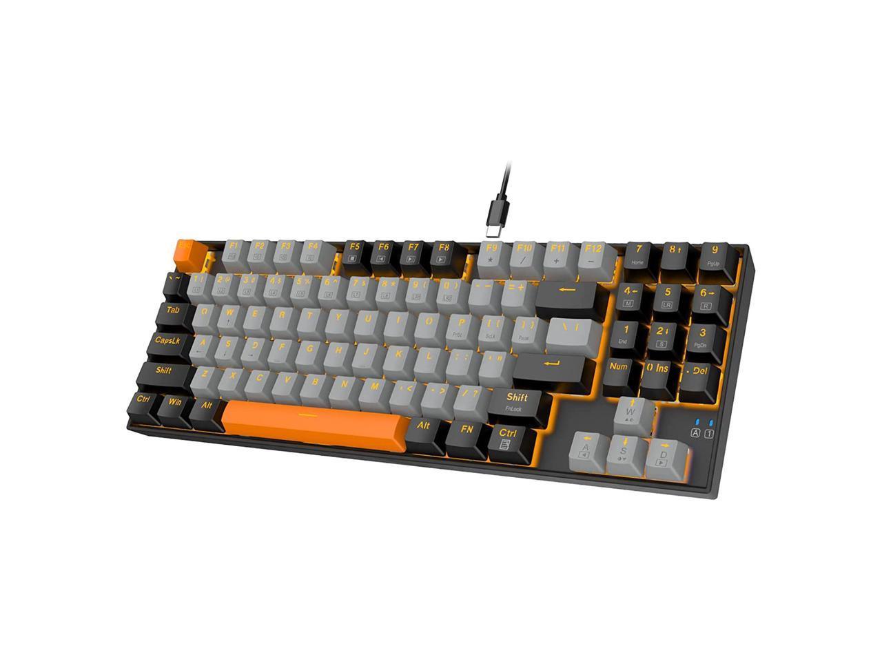 E-YOOSO Z-13 Single Light 89 KEYS Mechanical Keyboard Gray/Black (Red Switch) - DataBlitz