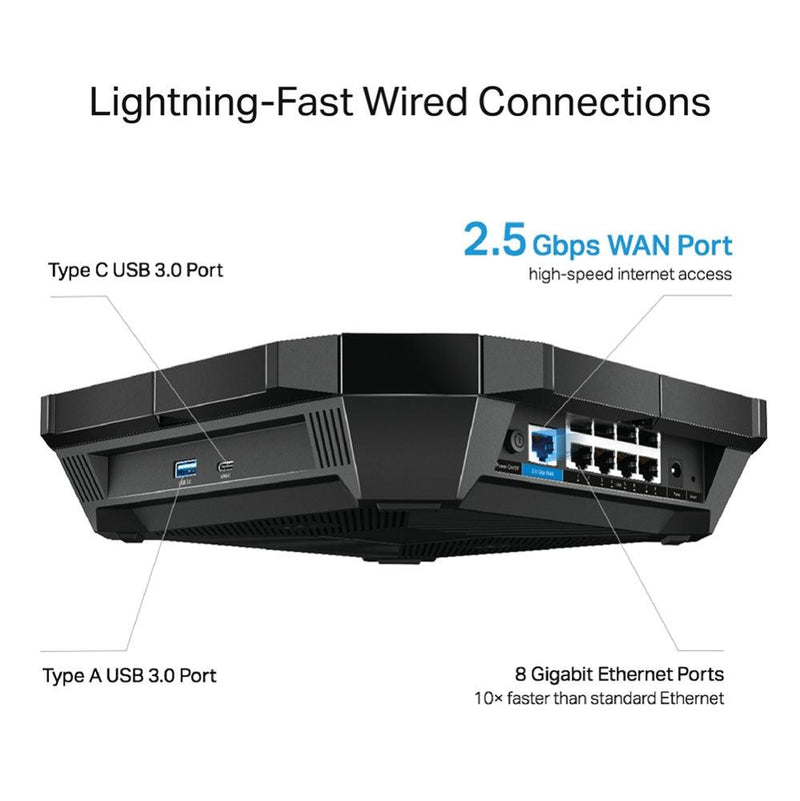 TP-LINK AX6000 Next-Gen Wi-Fi 6 Router (Archer AX6000) - DataBlitz