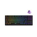 Akko 5087S Shine-Through RGB Hot-Swappable Mechanical Keyboard Black (Akko CS Jelly Purple) - DataBlitz