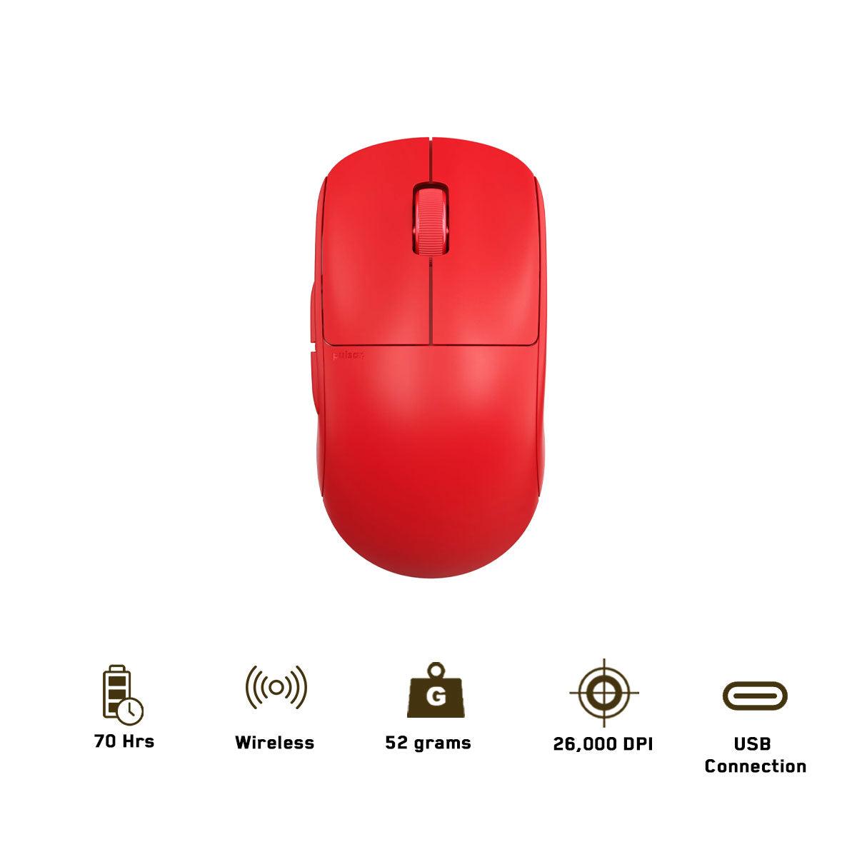 Pulsar X2 Mini Symmetrical Wireless Gaming Mouse (All Red Edition) (PX203S) - DataBlitz