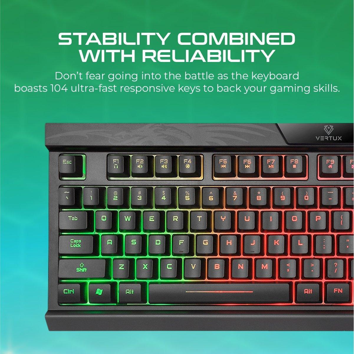 VERTUX AMBER PRO PERFORMANCE GAMING KEYBOARD (EN) - DataBlitz