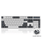 LEOPOLD 104-KEYS MECHANICAL KEYBOARD TWO-TONE WHITE/DARK GRAY KEYCAPS (CLEAR SWITCH) (FC900RW/EWDPD) - DataBlitz