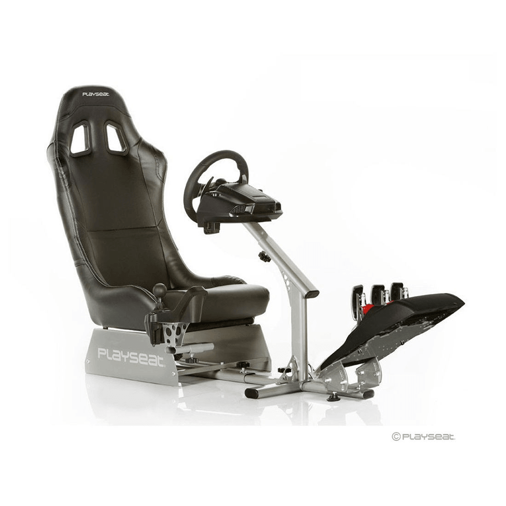 PLAYSEAT EVOLUTION BLACK VINYL/SILVER FRAME FOR PS2/PS3/360/WII/MAC/PC/XBOX (REM.00004) NEW - DataBlitz