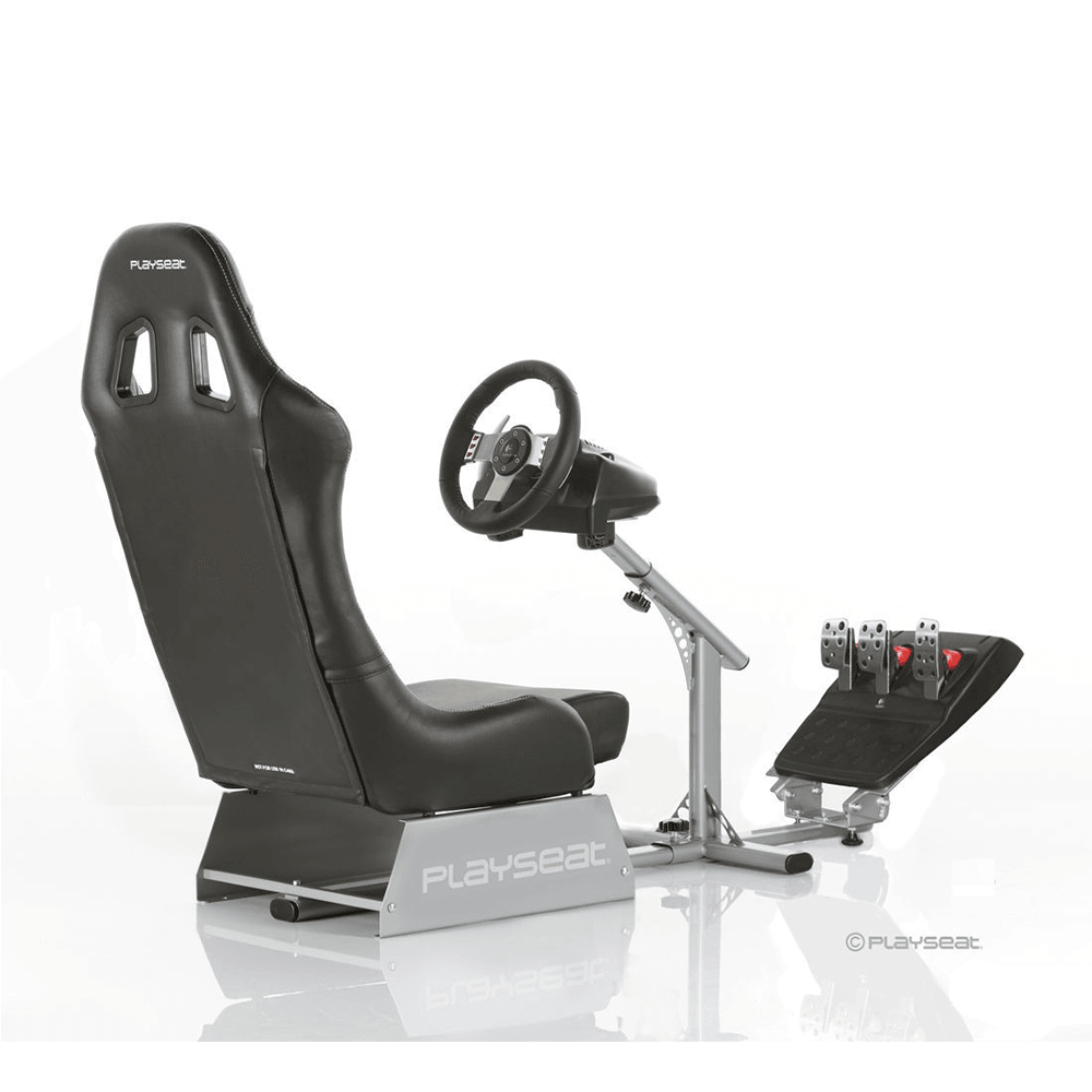 PLAYSEAT EVOLUTION BLACK VINYL/SILVER FRAME FOR PS2/PS3/360/WII/MAC/PC/XBOX (REM.00004) NEW - DataBlitz