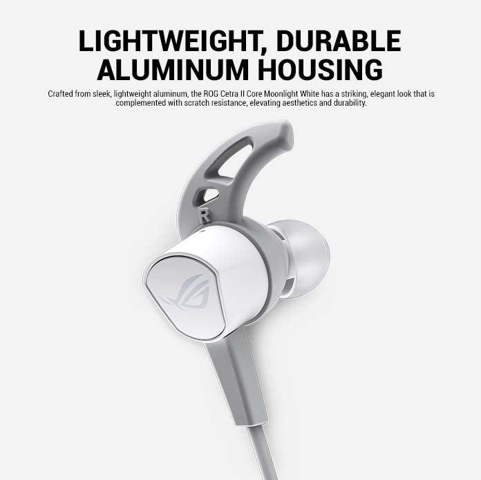 ASUS ROG CETRA II CORE 3.5MM GAMING HEADPHONE (MOONLIGHT WHITE) - DataBlitz