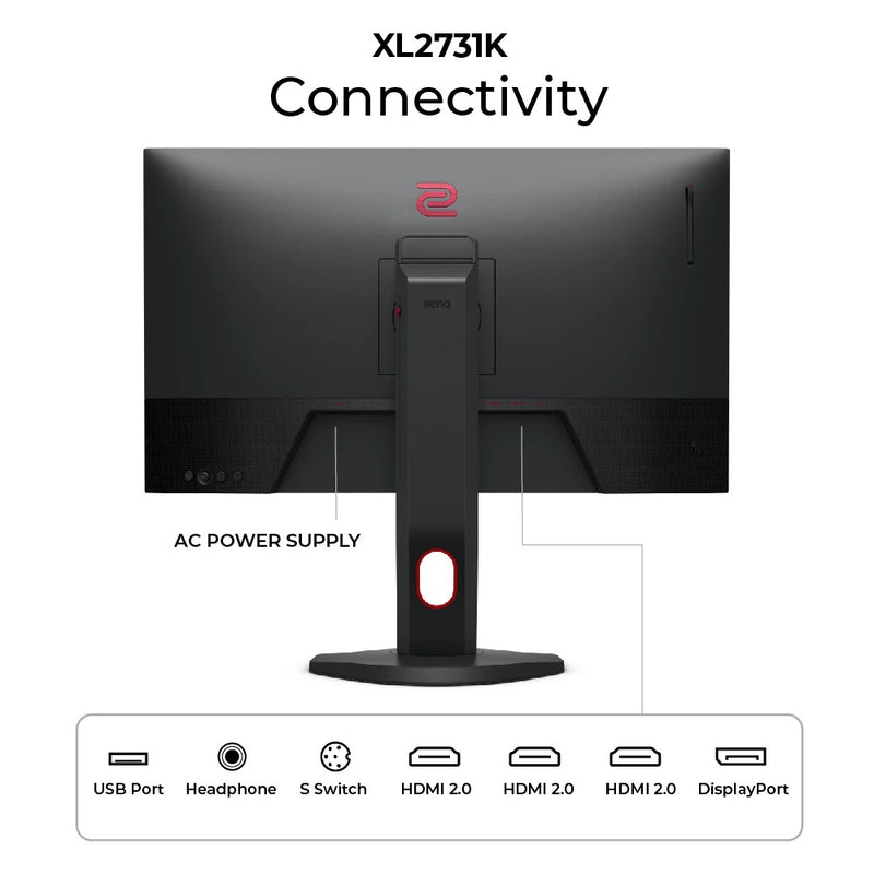 BENQ Zowie XL2731K 27-Inch TN 165HZ DYAC eSports Gaming Monitor