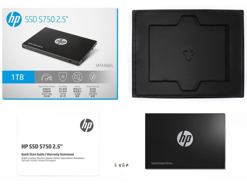 HP EX900 Disque SSD 1 To M.2 PCIe 3.0 x4 NVMe 3D TLC NAND (5XM46AA)