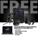 ASUS ROG ZEPHYRUS G15 GA503QS-HQ018TS GAMING LAPTOP | 15.6" QHD | 16GB DDR4 | 1TB SSD | RTX 3080 | WIN10 + ROG BACKPACK + CHAKRAM CORE MOUSE P511 + ROG GC21 CAMERA + ROG DELTA HEADSET - DataBlitz