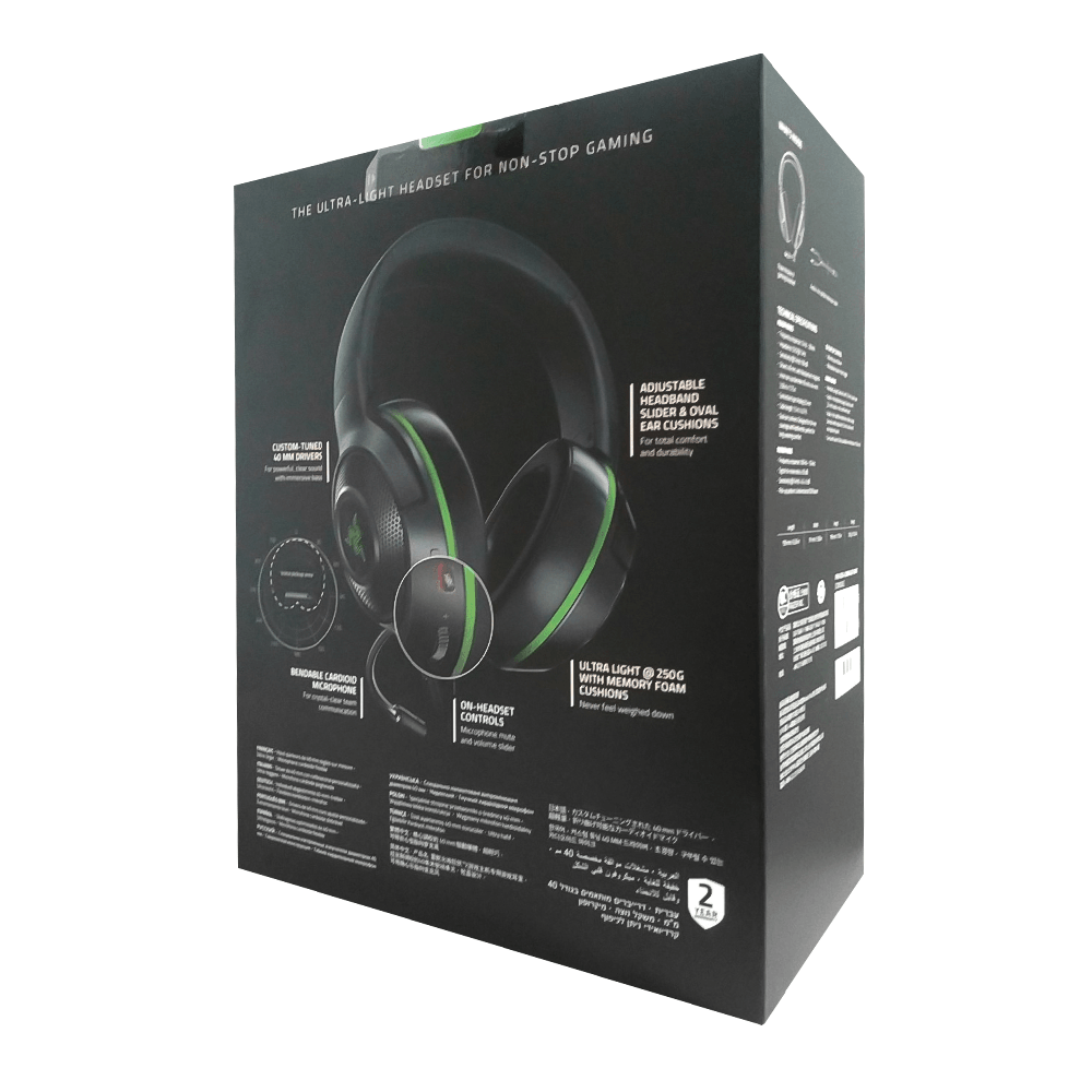 Green Razer Xbox Razer Kraken X Wired Console Gaming Headset For Console (Xbox Green)