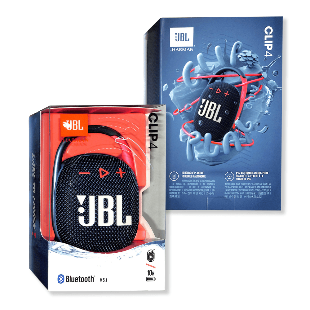 JBL CLIP 4 WATERPROOF BLUETOOTH WIRELESS SPEAKER (BLUE/PINK) - DataBlitz
