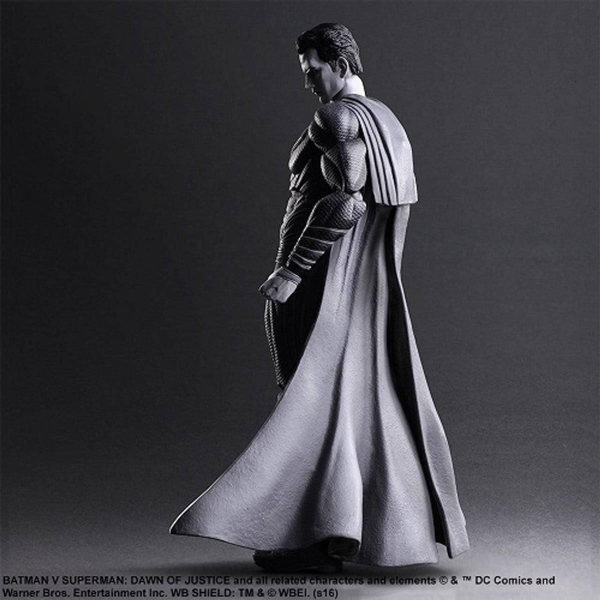 Play-Arts A/F Batman V Superman Dawn Of Justice Kai No.2 Superman (Black & White Ver) - DataBlitz