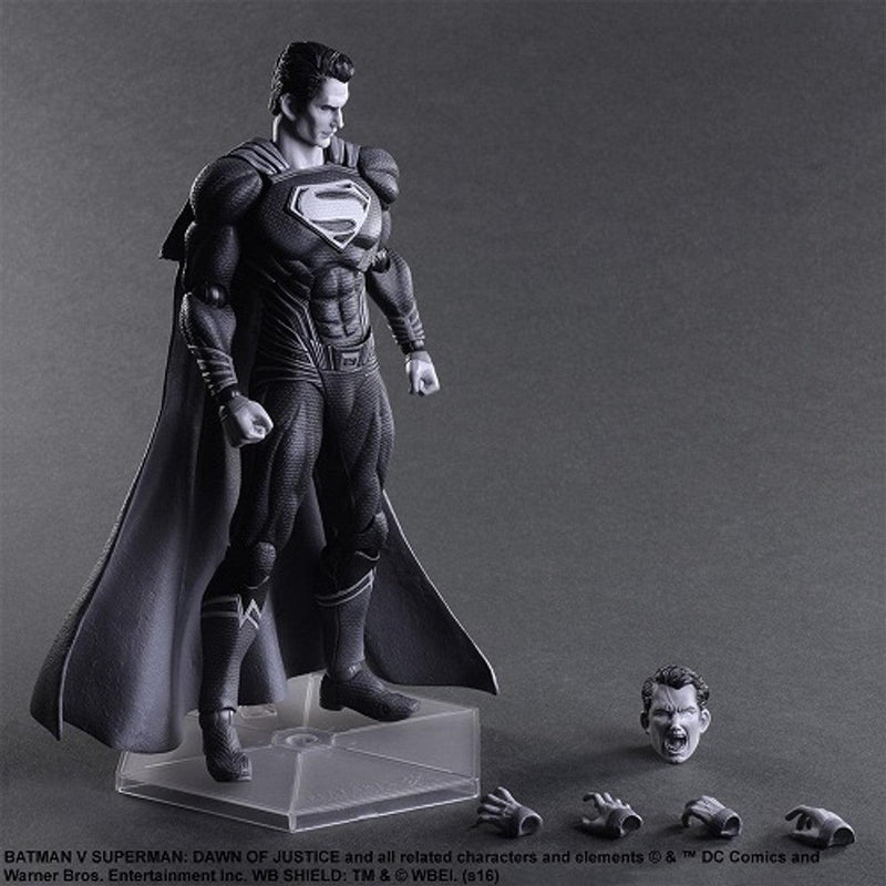 Play-Arts A/F Batman V Superman Dawn Of Justice Kai No.2 Superman (Black & White Ver) - DataBlitz